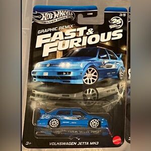 2025 Hot Wheels Silver Series Fast & Furious Graphic Remix Volkswagen Jetta MK3